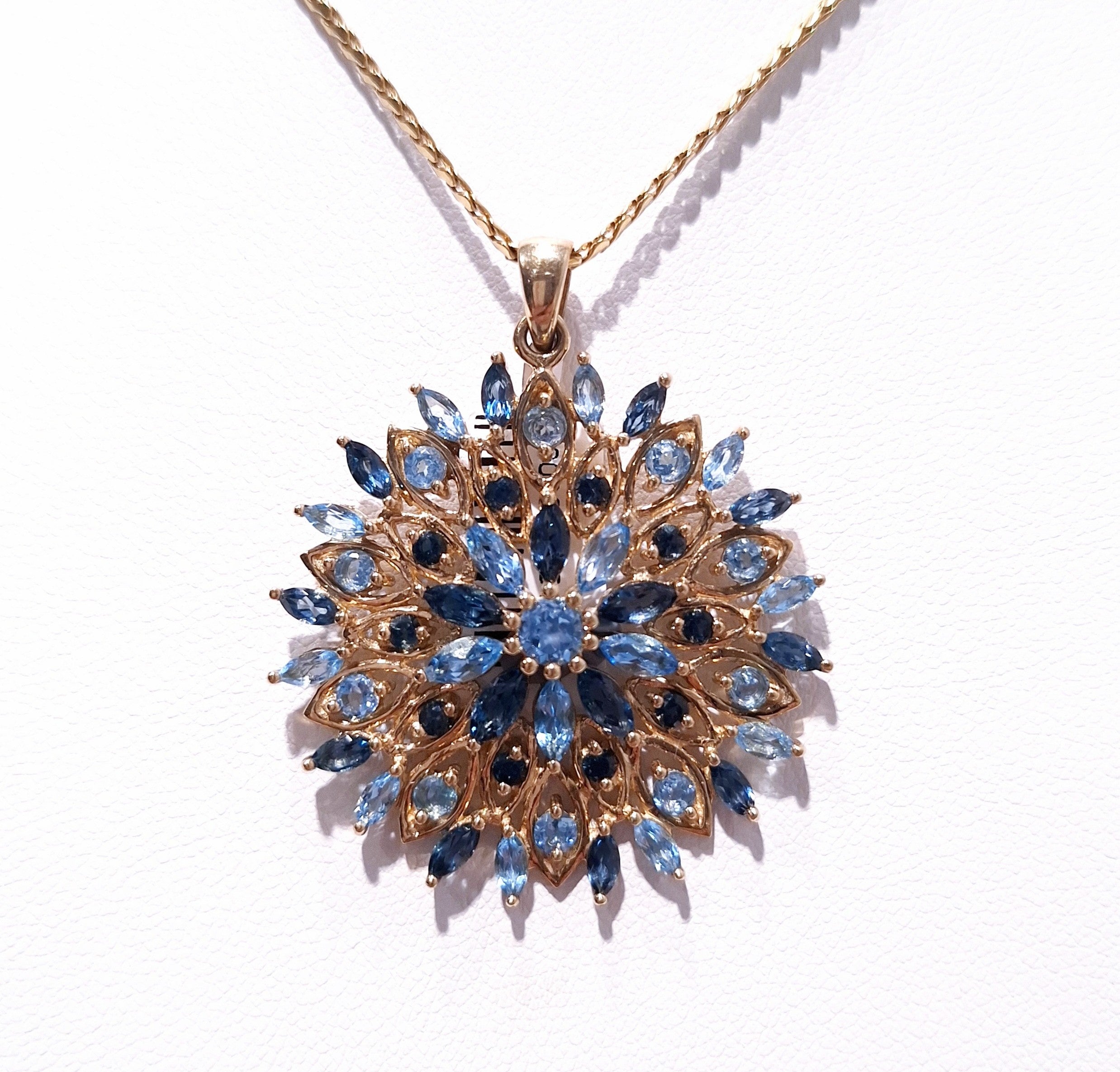 9ct Yellow Gold Topaz Pendant
