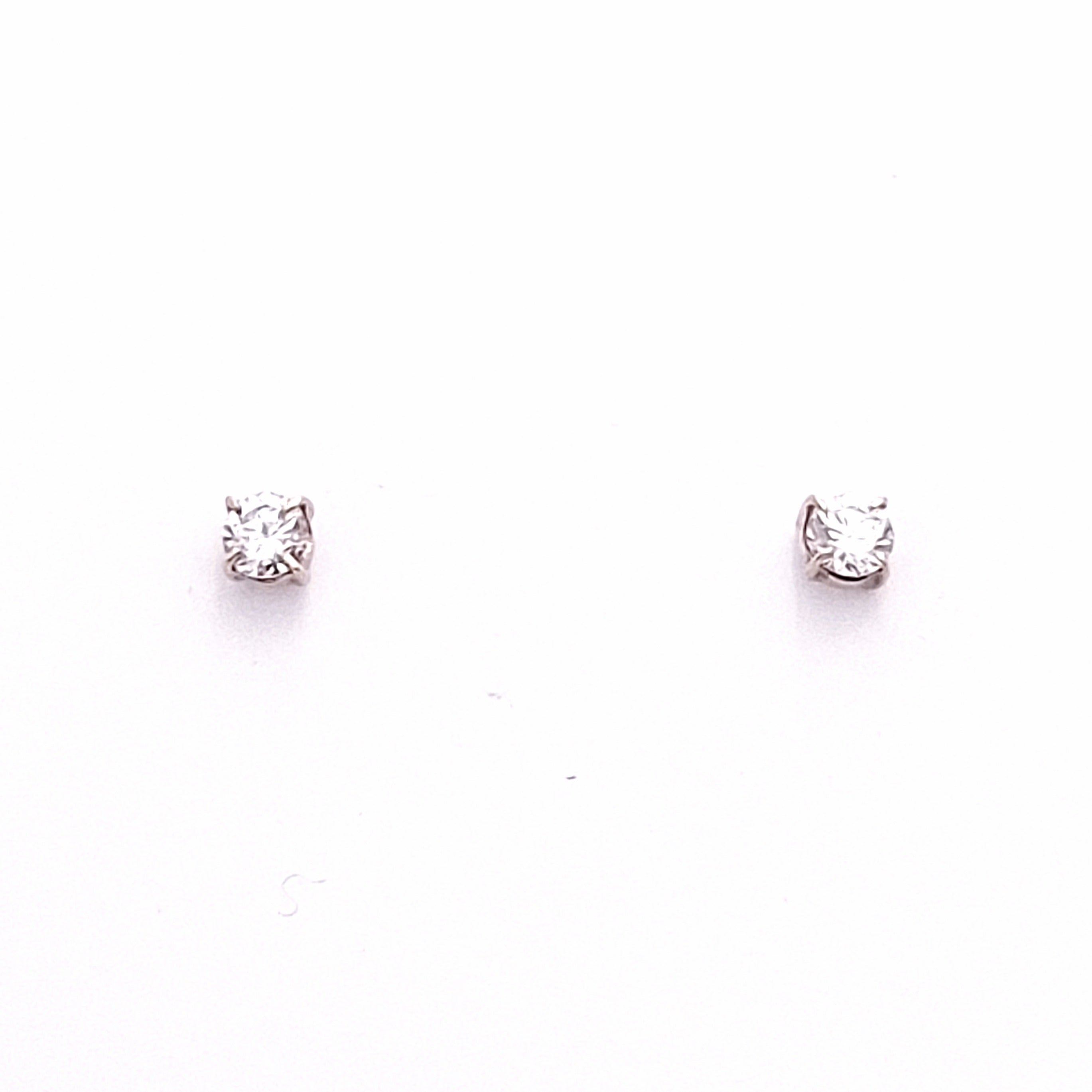 10ct Yellow Gold Cubic Zirconia Stud Earrings