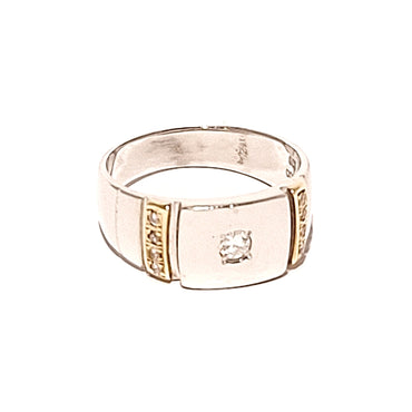 18ct Gold & Platinum Men's Diamond Ring