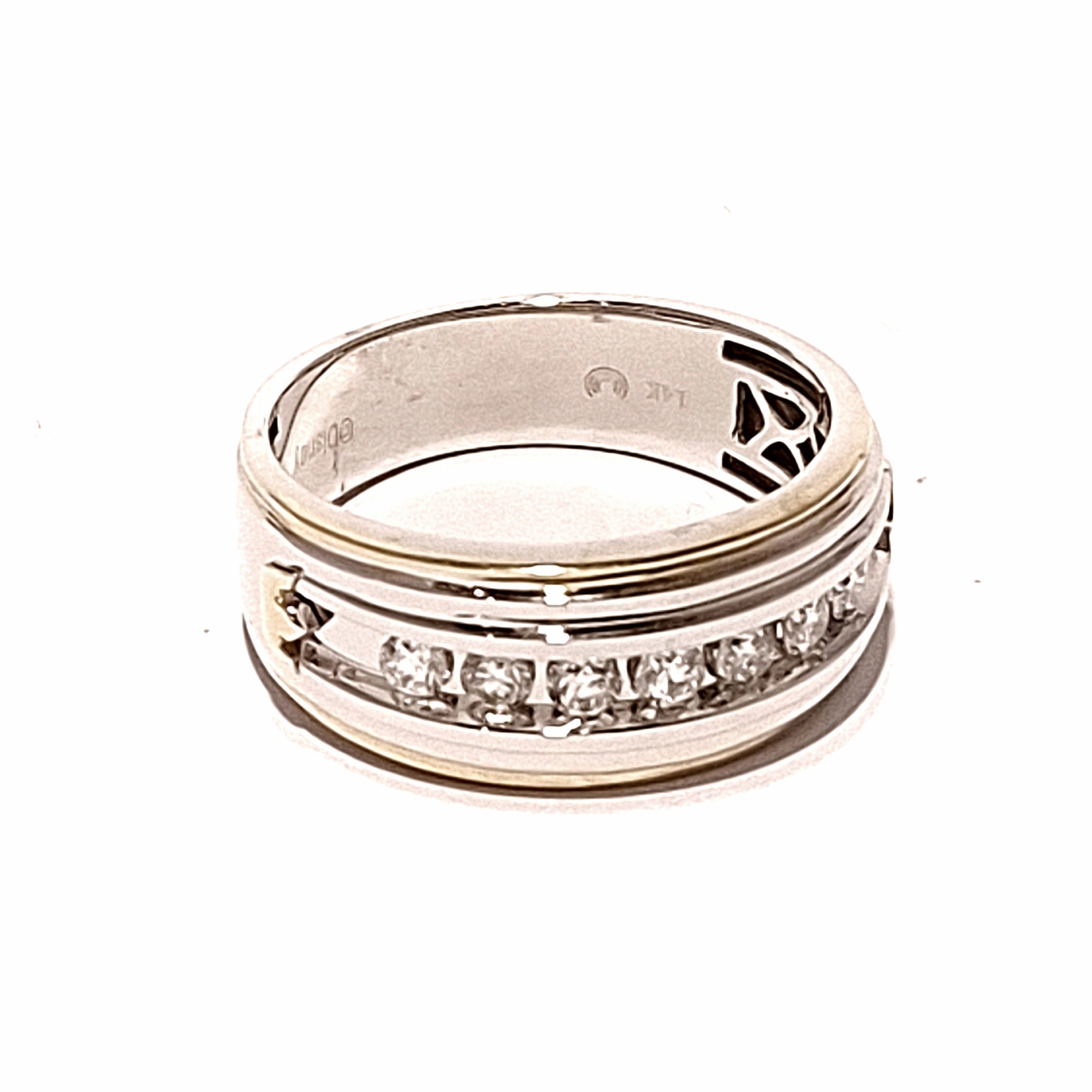 14ct Two Toned Gold Disney Prince 0.50ct Diamond Men's Ring