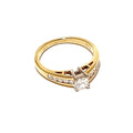 18ct Yellow Gold 0.65ct Princess Cut Diamond Ring 18ct Yellow Gold 0.65ct Princess Cut Diamond Ring