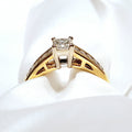 18ct Yellow Gold 0.65ct Princess Cut Diamond Ring 18ct Yellow Gold 0.65ct Princess Cut Diamond Ring