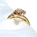 18ct Yellow Gold Spiral 0.42ct Diamond Cluster Ring 18ct Yellow Gold Spiral 0.42ct Diamond Cluster Ring