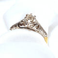 18ct Yellow & White Gold Antique 0.25ct Diamond Ring 18ct Yellow & White Gold Antique 0.25ct Diamond Ring