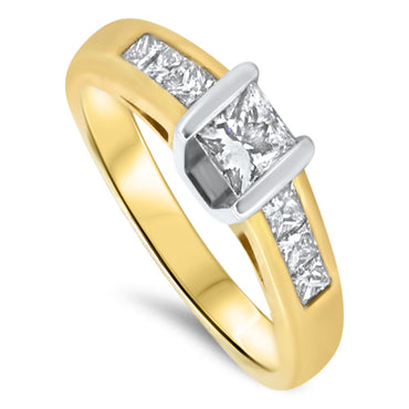 0.76ct Diamond Engagement Ring set in 18ct gold