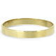 9k Yellow Gold Solid Bangle with Flat Edge