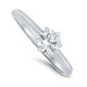 E Colour Diamond Solitaire Ring in White Gold