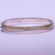 1.04ct Diamond Handmade Bangle in 9ct White Gold