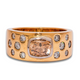 Champagne Diamond Dress Ring in Yellow Gold