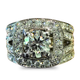 triple band diamond ring set in white gold | LONDON LOANS