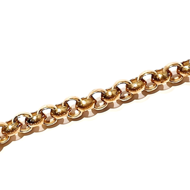yellow gold belcher chain bracelet with heart padlock | LONDON LOANS