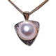 gold mabe pearl diamond diamond pendant | LONDON LOANS