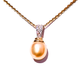 gold pearl and diamond pendant | LONDON LOANS