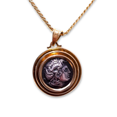 alexander the great gold and silver pendant | LONDON LOANS