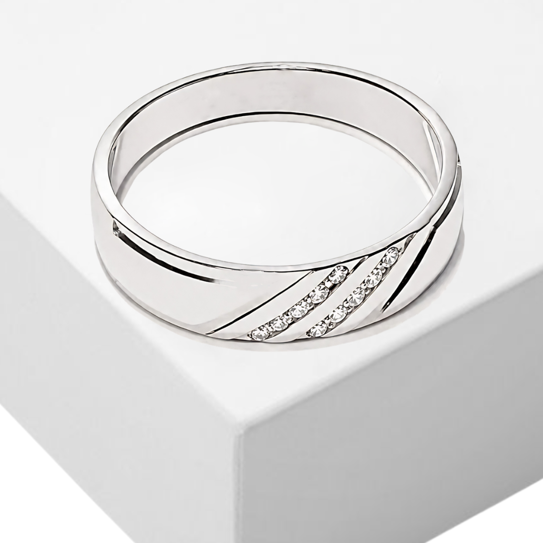 white gold men's diamond cluster ring | LONDON LOANS