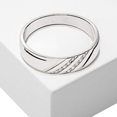white gold men's diamond cluster ring | LONDON LOANS