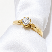 antique diamond ring in yellow gold | LONDON LOANS