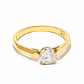 antique diamond ring in yellow gold | LONDON LOANS