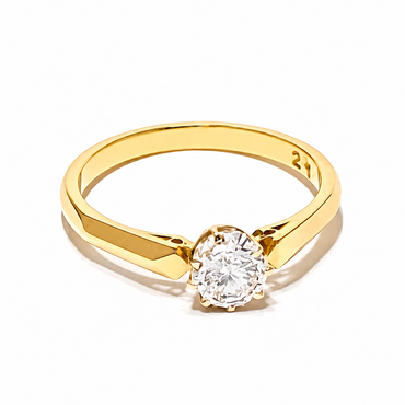 antique diamond ring in yellow gold | LONDON LOANS