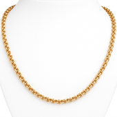 18ct Yellow Gold Belcher Necklace 60cm