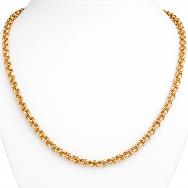 18ct Yellow Gold Belcher Necklace 60cm
