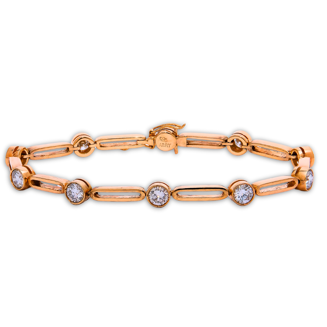 Diamond Bracelet in Yellow Gold