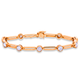 yellow gold round brilliant diamond bracelet | LONDON LOANS 