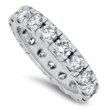 Diamond Full Eternity Style Ring in White Gold