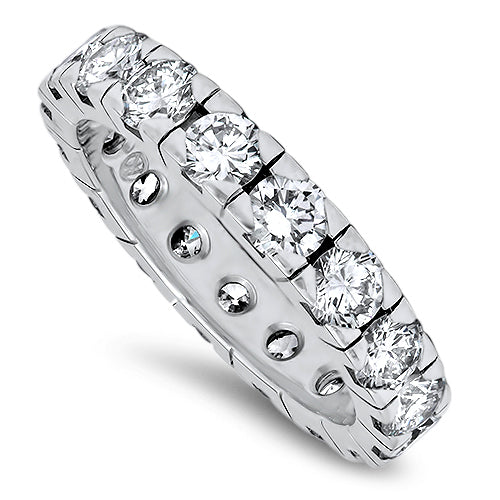 Diamond Full Eternity Style Ring in White Gold