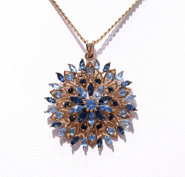 9ct Yellow Gold Topaz Pendant