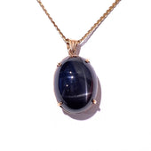 18ct Yellow Gold Star Diopside Pendant
