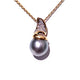 18ct Yellow Gold Tahitian Pearl & Diamond Pendant