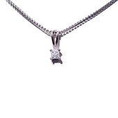 18ct White Gold Diamond Pendant