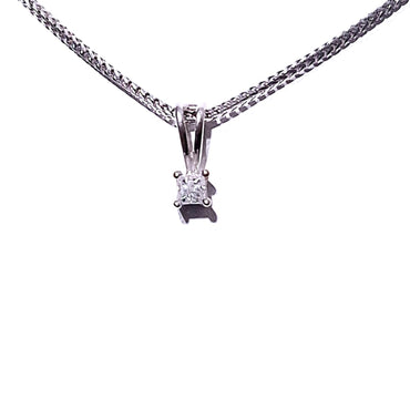 18ct White Gold Diamond Pendant