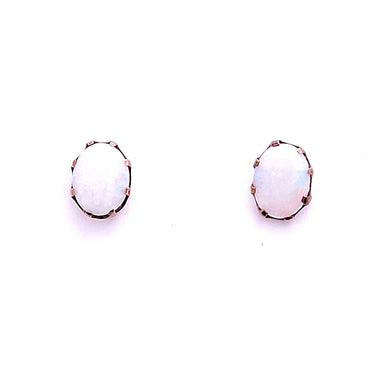 1.40ct Cobber Pedy Opal Earrings in 9ct Yellow Gold