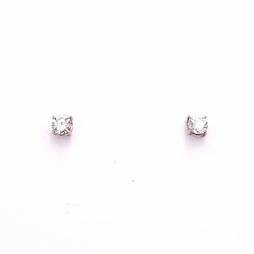 10ct Yellow Gold Cubic Zirconia Stud Earrings