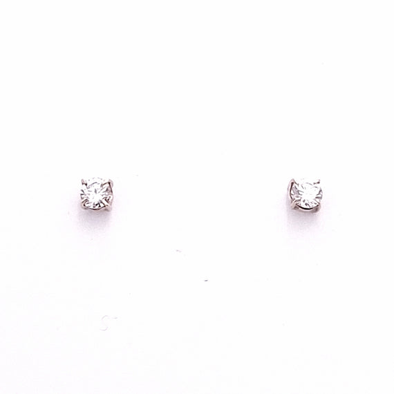 10ct Yellow Gold Cubic Zirconia Stud Earrings