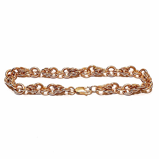 9ct Yellow Gold Bracelet With Parrot Beak Clasp