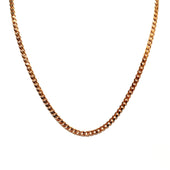 9ct Yellow Gold Curb Link Necklace 60cm