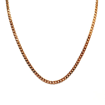 9ct Yellow Gold Curb Link Necklace 60cm