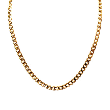 9ct Yellow Gold Curb Link Chain Necklace 50cm