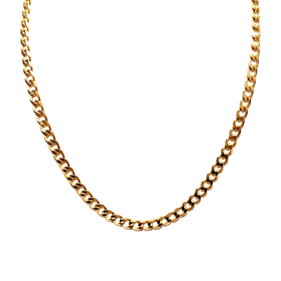 9ct Yellow Gold Curb Link Chain Necklace 50cm