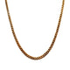 9ct Yellow Gold Curb Link Chain Necklace 55cm