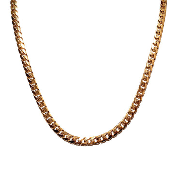 9ct Yellow Gold Curb Link Chain Necklace 52cm