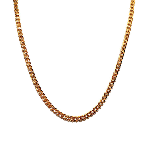 14ct Yellow Gold Curb Link Chain Necklace 50cm