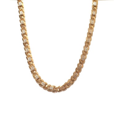 10ct Two-Toned Gold Chain Necklace 55cm