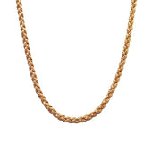 18ct Yellow Gold Patterned Necklace 45cm