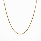 18ct Yellow Gold Serpentine Chain Necklace 65cm