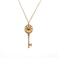 18ct Yellow Gold Diamond Key Necklace and Pendant