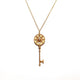 18ct Yellow Gold Diamond Key Necklace and Pendant